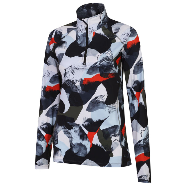Lichen Green - Side - Dare 2B Womens-Ladies Divulge Abstract Core Stretch Lightweight Midlayer