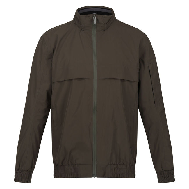 Dark Khaki - Front - Regatta Mens Shorebay Waterproof Jacket