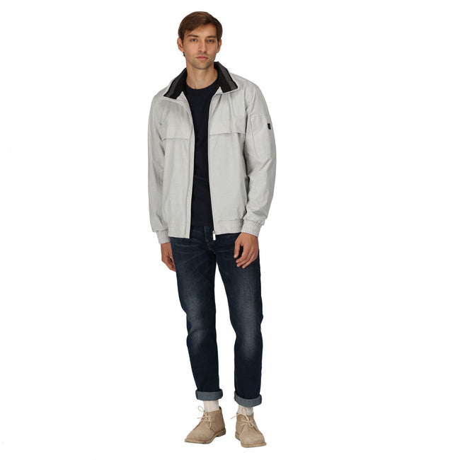 Silver Grey - Pack Shot - Regatta Mens Shorebay Waterproof Jacket