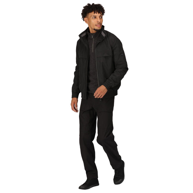 Black - Pack Shot - Regatta Mens Shorebay Waterproof Jacket
