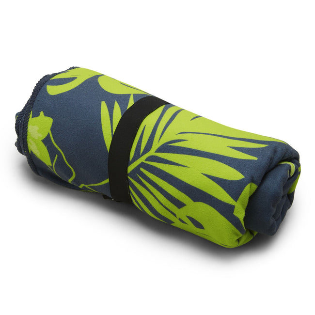 Navy Blue-Lime Green - Lifestyle - Regatta Hawaiian Microfiber Beach Towel