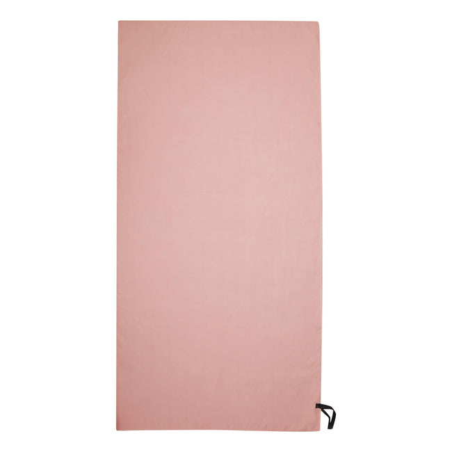 Seashell Pink-White - Back - Regatta Striped Microfiber Beach Towel
