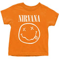 Orange - Front - Nirvana Childrens-Kids Smiley T-Shirt