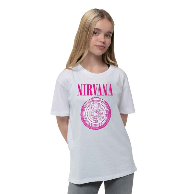 White - Side - Nirvana Childrens-Kids Vestibule T-Shirt