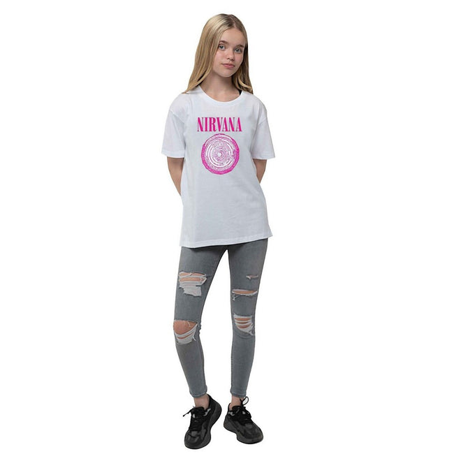 White - Lifestyle - Nirvana Childrens-Kids Vestibule T-Shirt