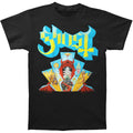 Black - Front - Ghost Unisex Adult Devil Window T-Shirt