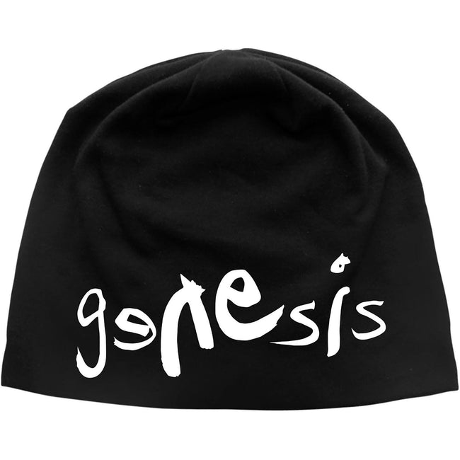 Black - Front - Genesis Unisex Adult Logo Beanie