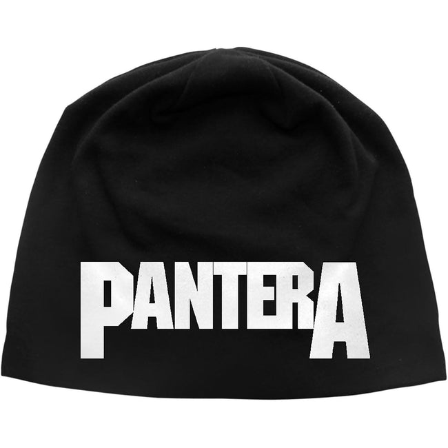 Black - Front - Pantera Unisex Adult Logo Beanie