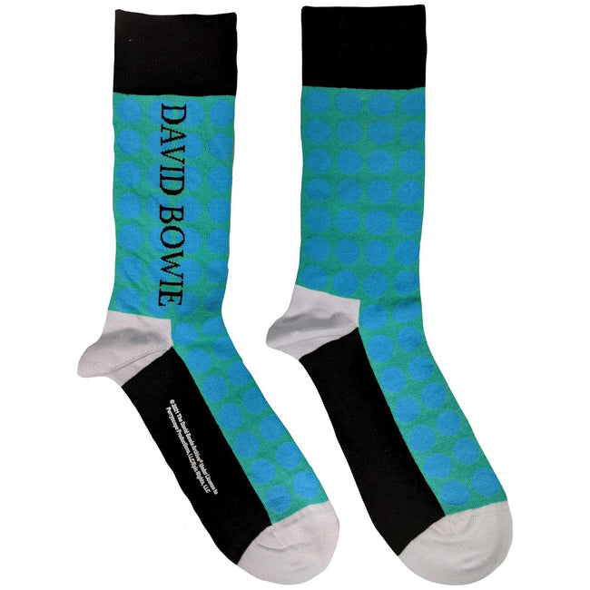 Blue - Front - David Bowie Unisex Adult Circle Socks