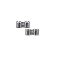 Silver - Front - Marilyn Manson Logo Stud Earrings