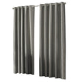 Taupe - Front - Riva Home Viceroy Ringtop Eyelet Curtains