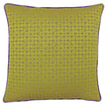 Gold-Purple - Front - Riva Paoletti Pimlico Throw Pillow Cover