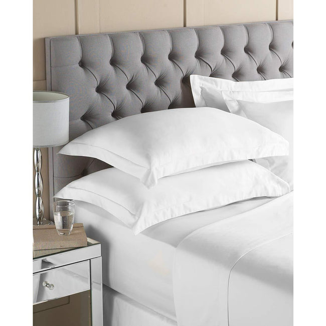 White - Front - Riva Paoletti Egyptian Quality Cotton Flat Sheet