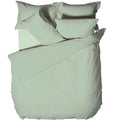 Aqua Blue - Front - Linen Yard Waffle Duvet Set