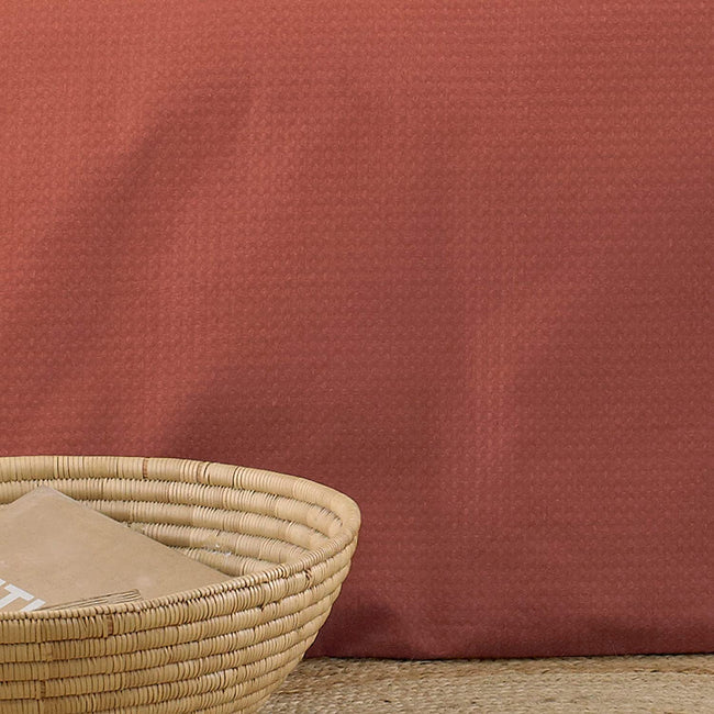 Red - Side - Linen Yard Waffle Duvet Set