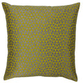 Warm Olive-Silver - Front - Paoletti Louvre Cushion Cover