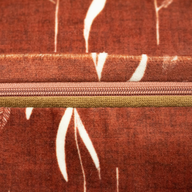 Brick - Pack Shot - Furn Fearne Botanical Print Feather Filled Cushion