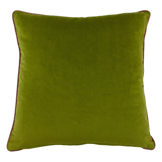 Rose-Green - Back - Mika Cushion Cover with Reversible Colors