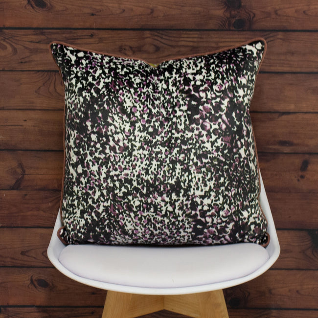 Rose-Green - Side - Mika Cushion Cover with Reversible Colors