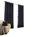 Navy - Back - Furn Ellis Ringtop Eyelet Curtains