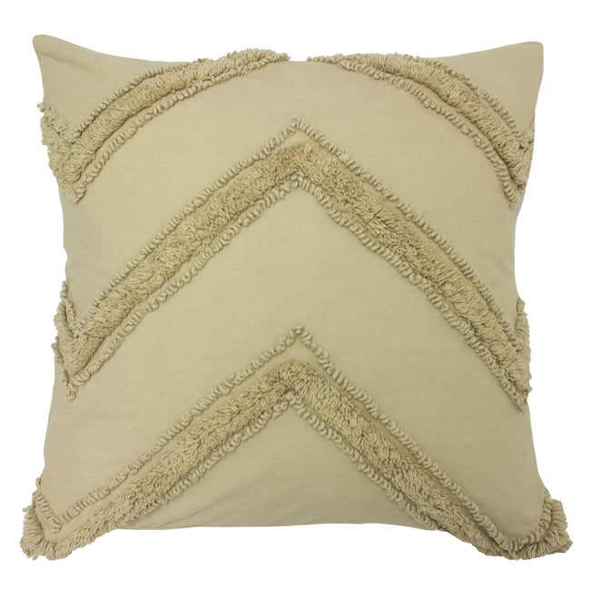Natural - Front - The Linen Yard Nammos Reversible Cushion Cover