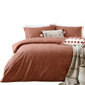 Pecan - Front - The Linen Yard Claybourne Duvet Set