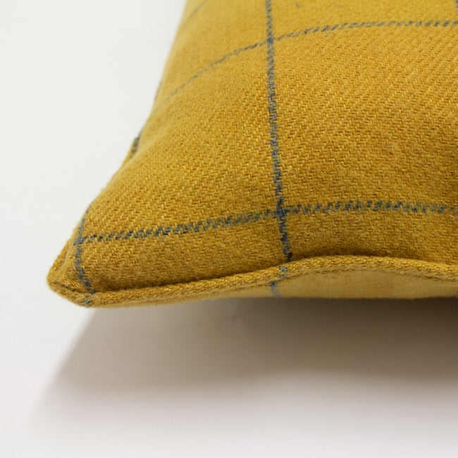 Ochre - Lifestyle - Furn Ellis Windowpane Check Cushion Cover