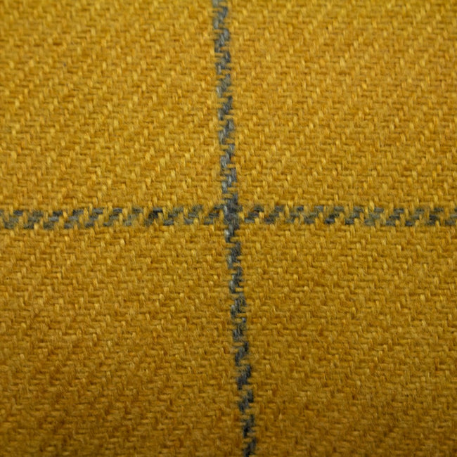 Ochre - Pack Shot - Furn Ellis Windowpane Check Cushion Cover