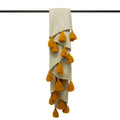 Natural-Ochre Yellow - Front - Furn Romily Throw Blanket