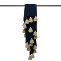 Navy-Natural - Front - Furn Romily Throw Blanket