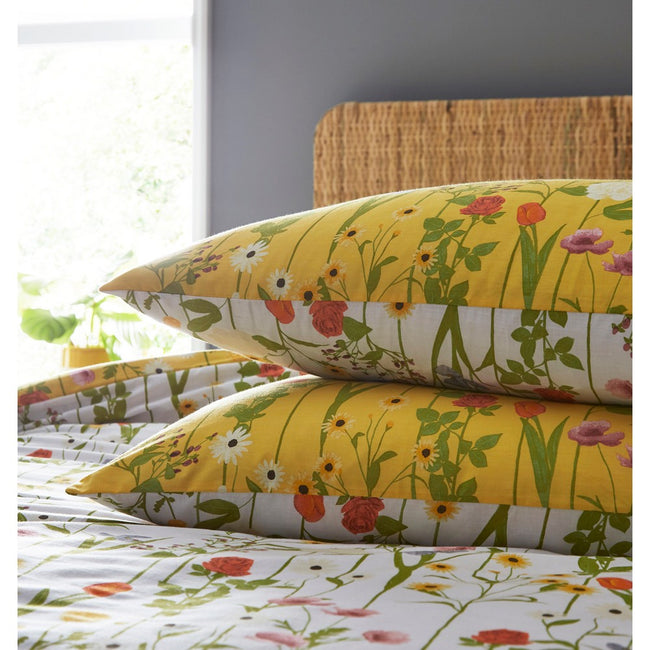 Yellow - Side - Furn Fleura Duvet Set