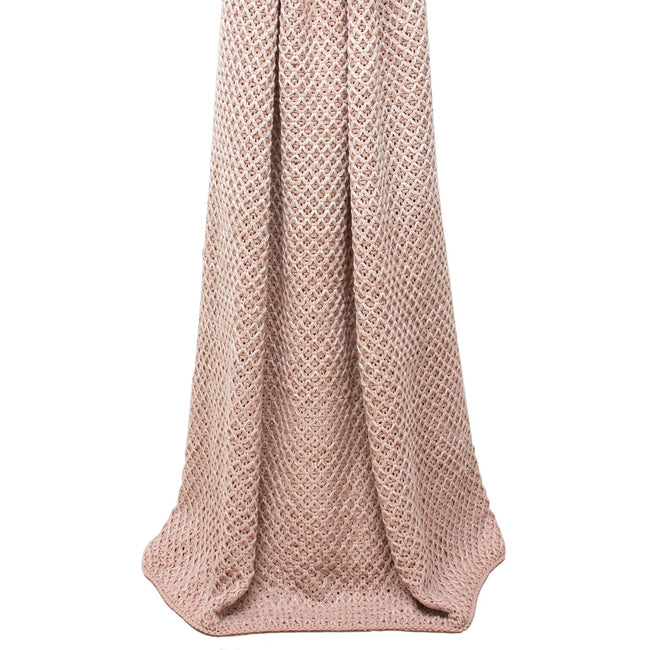 Blush - Front - Riva Home Elina Throw Blanket