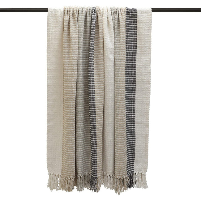 Gray-Natural - Front - Furn Tulsa Throw