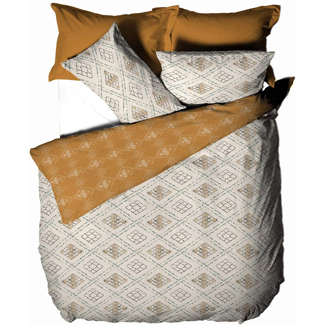 Ochre Yellow - Front - Furn Atlas Duvet Set