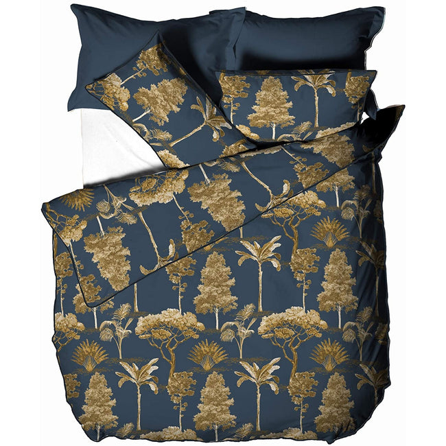 Blue - Front - Paoletti Arboretum Pillowcase (Pack of 2)