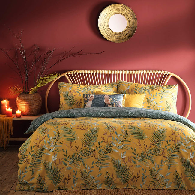 Mustard Yellow - Back - Furn Mazari Duvet Set