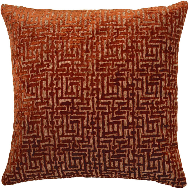 Rust - Front - Paoletti Delphi Cushion Cover