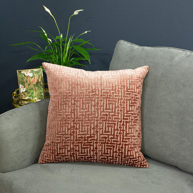 Blush Red - Lifestyle - Paoletti Delphi Cushion Cover