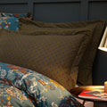 Teal - Side - Paoletti Bloom Pillowcase (Pack of 2)