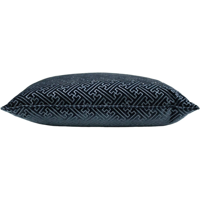 Navy - Side - Paoletti Florence Cushion Cover