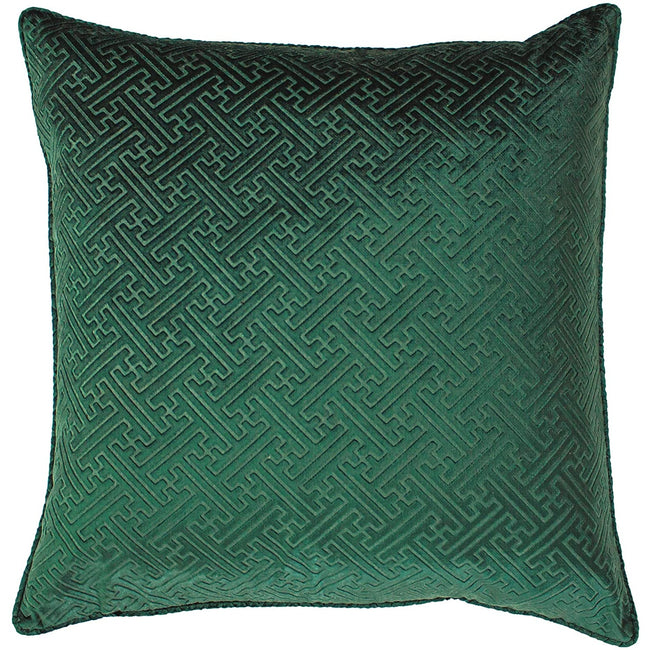 Emerald Green - Front - Paoletti Florence Cushion Cover