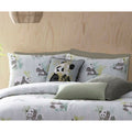 Green - Back - Furn Pandas Cushion Cover