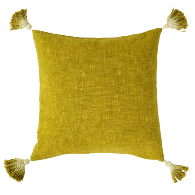 Moss - Back - Furn Eden Slub Cushion Cover