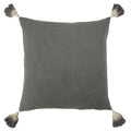 Gray - Front - Furn Eden Slub Cushion Cover