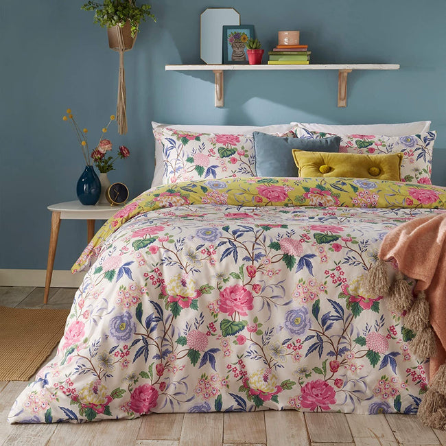 Bamboo Green - Side - Furn Azalea Floral Duvet Set