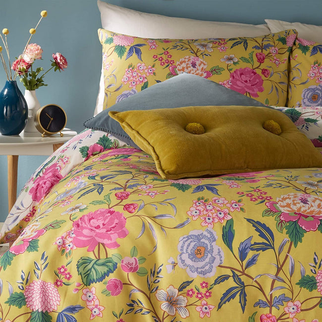 Bamboo Green - Lifestyle - Furn Azalea Floral Duvet Set