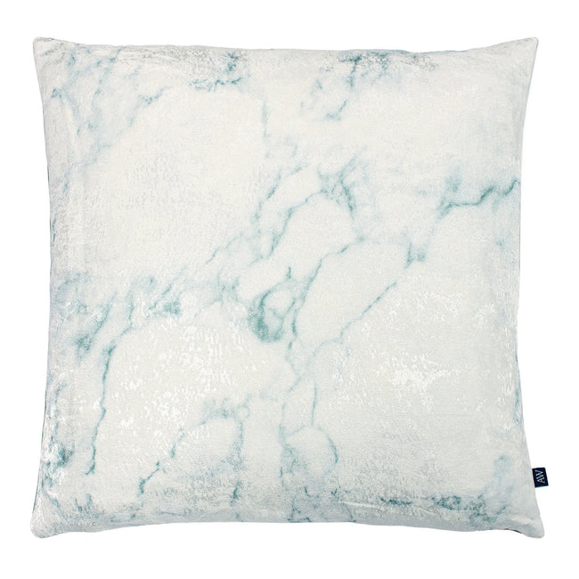 Sea Green-Light Green - Front - Furn Ashley Wilde Cinnabar Marble Throw Pillow Cover