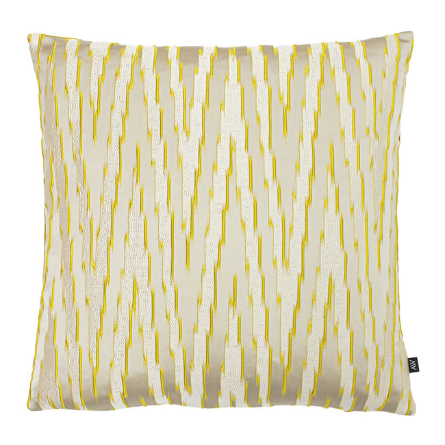 Sunshine-Gold - Front - Ashley Wilde Fenix Printed Throw Pillow Cover