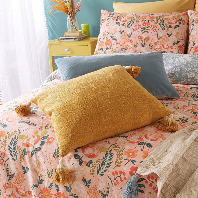Blush - Side - Furn Lorelei Floral Duvet Set