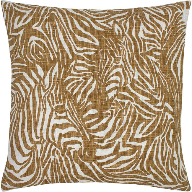 Caramel - Front - Furn Hidden Zebra Throw Pillow Cover
